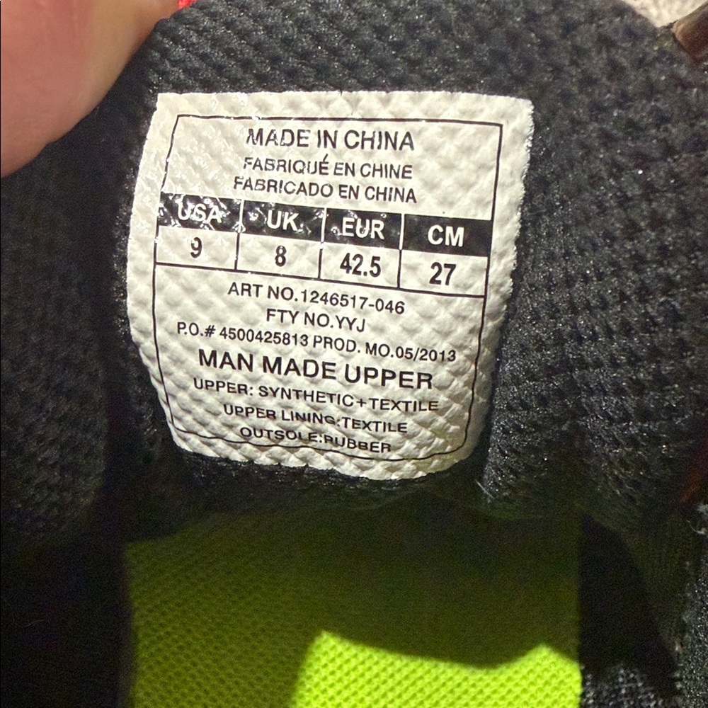 Under Armour Men's Red, Black, and Gray Athletic Shoes - Picture 6 of 6